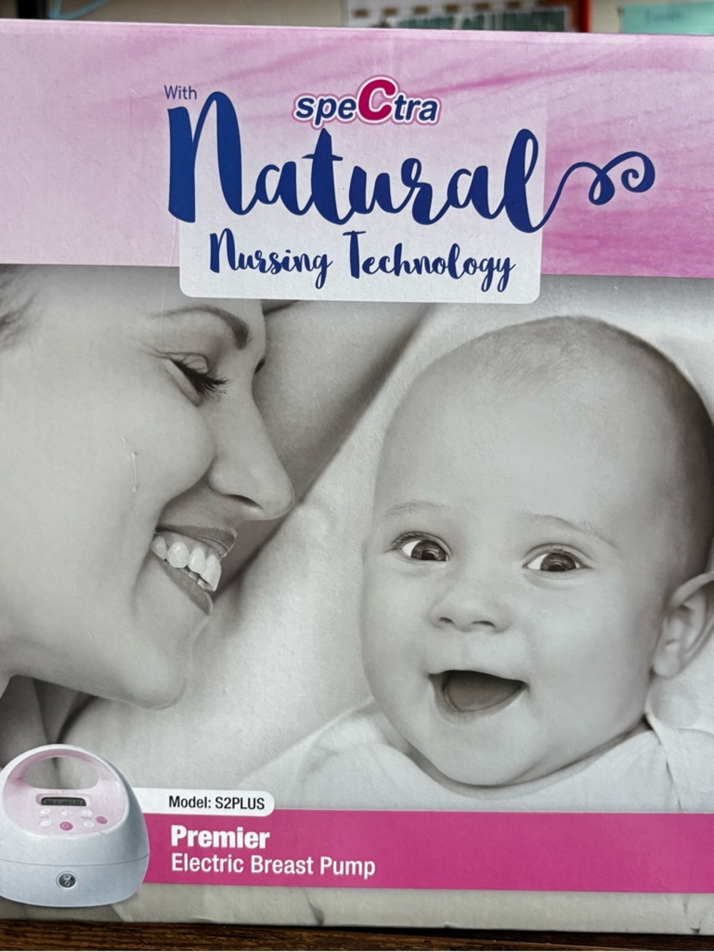 Spectra Natural Premier Electric Breast Pump - Pink/White